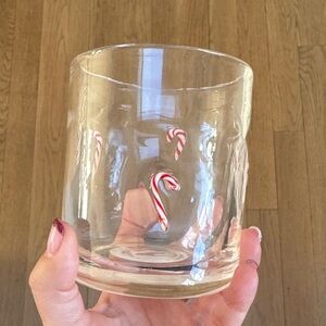 Candy Cane Glass Tumbler